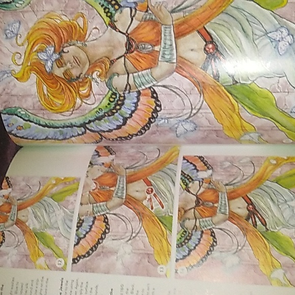πΌπΌ Angelic Visions WATERCOLOR INK COLORED PENCIL Drawings Art BOOK - Picture 13 of 15